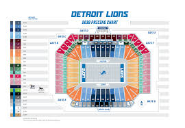 Detroit Lions Interactive Seating Chart Detroit Lions