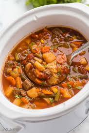 crockpot vegetable beef soup recipe