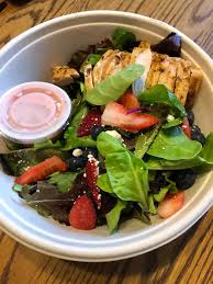the mixed berry salad is fruity with