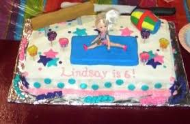 gymnastic girl cake