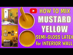 How To Mix Mustard Yellow Semigloss