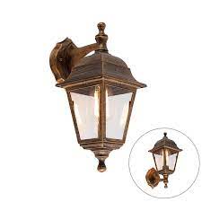 outdoor wall lamp antique gold