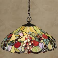 Abundant Fruit Stained Glass Kitchen Dining Hanging Ceiling Light