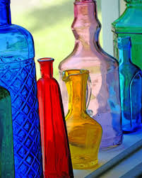 Colored Bottles Paint By Numbers