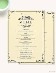 elegant dinner menu designs 34 free