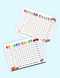 2 free reward chart for kids printables