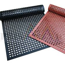 rubber red wet area floor mats