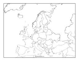 This Blackline Master Features A Map Of Europe Free To Download And