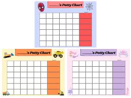 free printable potty training charts