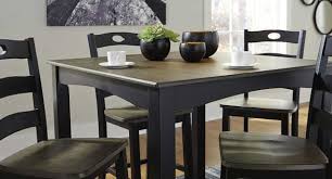 6pc dining table & chairs set with ladder back dark oak finish reviews and best price. Dining Room Furniture San Antonio Shop Affordable Furniture