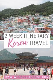 south korea itinerary for 2 weeks