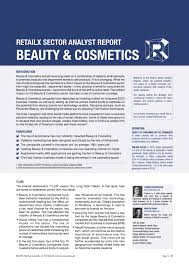 beauty cosmetics 2019 sector yst