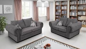 fabric corner sofa 3 2 1 light grey or