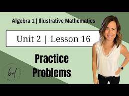 Lesson 16 Practice Problems Algebra 1