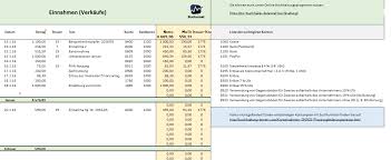 Rechnungsausgangsbuch excel vorlage kostenlos : Excel Vorlage Fur Ihre Buchhaltung Und Eur