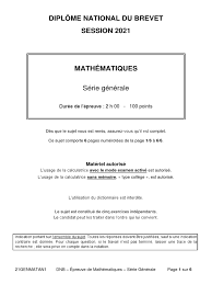Dnb21 Mathematiques An | PDF | Enseignement des mathématiques | Science
