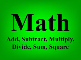 Sum Subtract Multiply Divide