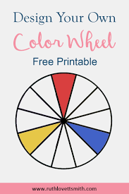 free printable color wheel learn