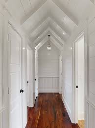 The design and color brighten this hallway and gives it character. Easy Ways To Make Your Hallways Look Bigger Brighter