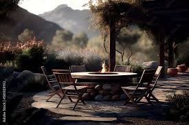 Wooden Extension Table With Outdoor