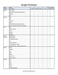 B Budget Worksheet Blank B Downloadable Product Resolution 387 X 500 Px