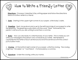 write a friendly letter free printables