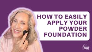 apply mineral powder foundation