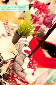 sock monkey baby shower games and