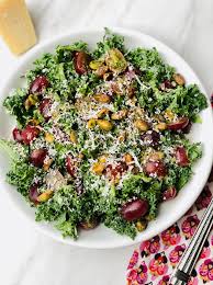 chopped kale salad with gs and