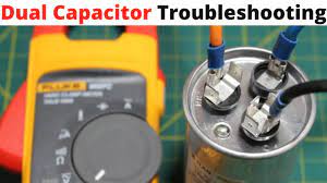 hvac how to check a dual capacitor