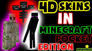 A selection of high quality minecraft skins available for free download. Mcpe 4d Skins For Android By Snw4real