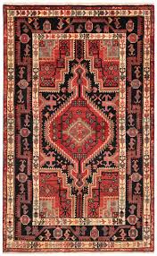 hamedan persian rug black 173 x 107 cm