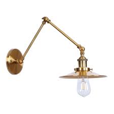 Vintage Industrial Swing Arm Wall Lamp