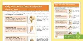 Pencil Grip Development Display Pack Eyfs Resource Twinkl