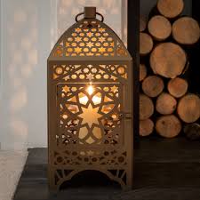 bronze moroccan lantern square