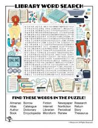 Some of these are just for fun, but a topic can also introduce essential vocabulary that on each page you will find a link to print the puzzle and another to print the answers. Printable Library Activities Coloring Pages Word Puzzles Hidden Picture Gamess Woo Jr Kids Activities