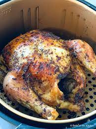 How to perfectly roast a whole chicken with aromatic lemon and garlic. Air Fryer Whole Chicken Belle Of The Kitchen