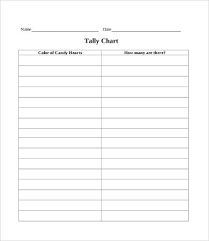 tally chart template 8 free word