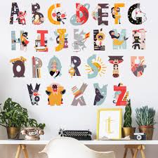 26 Alphabet Letters Wall Stickers Vinyl