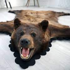black bear skin rugs bear skin rug