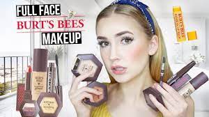 full face using burts bees makeup 99