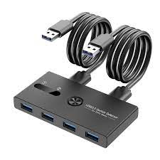 usb 3 0 switch 2 in 4 out kvm docking