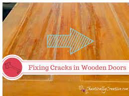 Repairing Cracks in Wooden Door Panels - Chaotically Creative