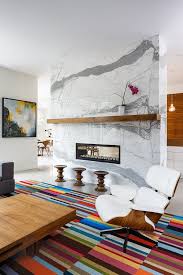 Marble Fireplace White Eames Chair