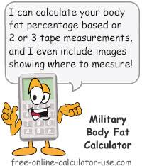 Military Body Fat Percentage Calculator With Instructional