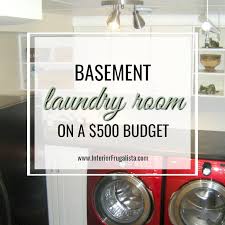 basement laundry room on a 500 budget