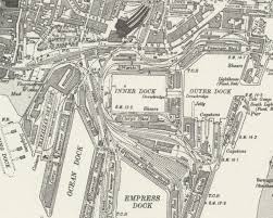 southampton west station map late 1800s