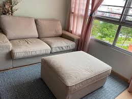 ikea kivik sofa 2 seater footstool
