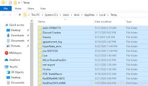 Then, delete all the temporary files and folders in it. How To Clear Cache Memory Browser Or Temp Files On Windows 10