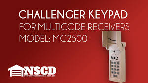 garage door opener keypad